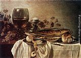 Pieter Claesz Breakfast Piece painting